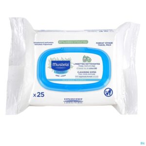 Mustela 25 lingettes visage bébé