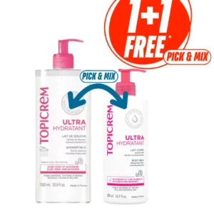 Topicrem Ultra Douche Milk 1L + Body Milk 500ml